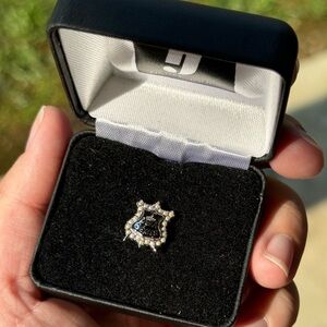 Zeta Tau Alpha Silver Badge with Pearls